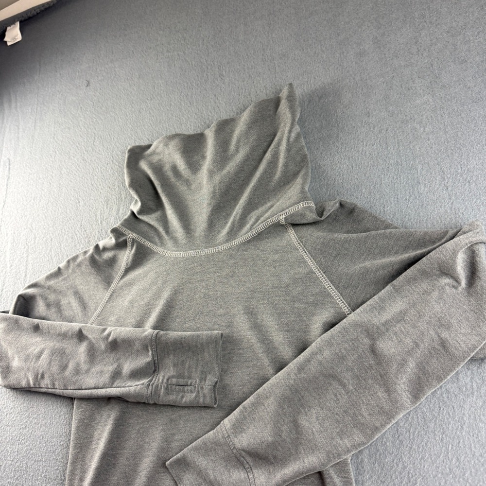 Kuhl Sweatshirt Womens XS Gray Cowl Kangaroo Hiking Gorpcore Stretch Lightweight